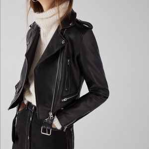 Bershka Black Faux Leather Jacket